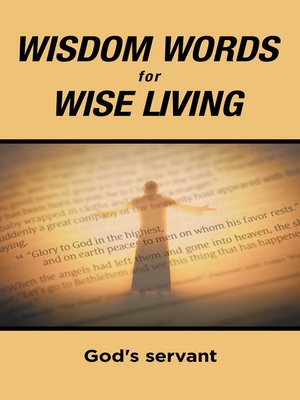 cover image of Wisdom Words for Wise Living